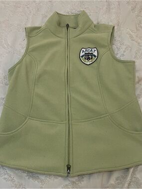 Ariat Sage Green Performance Fleece Vest